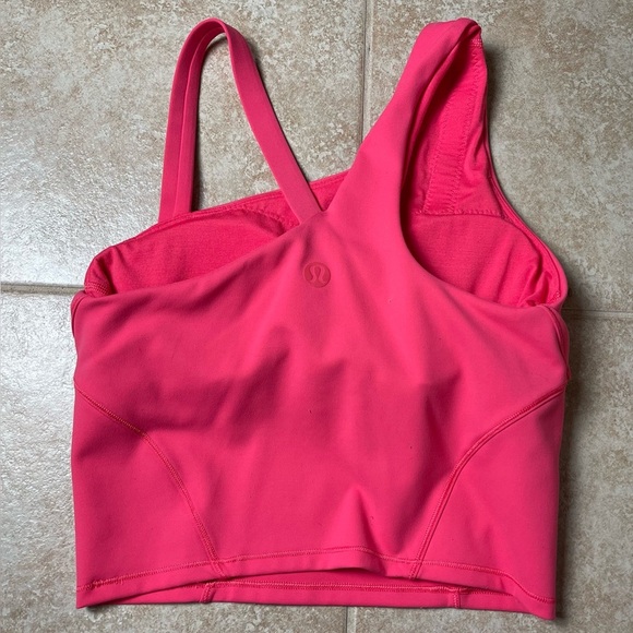 Lululemon Everlux Asymmetrical Tennis Tank Top Lip Gloss Size 4 - Picture 2 of 8